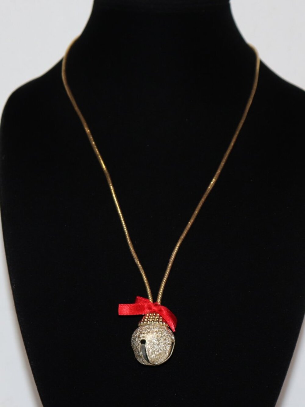 ✨ Gold Cord Bell Necklace • 30” Slip‑On • Real Bell Pendant ✨